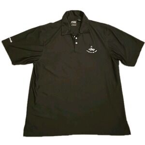 PING Black Golf Polo Shirt Embroidered Large Fitter Of The Year Performance